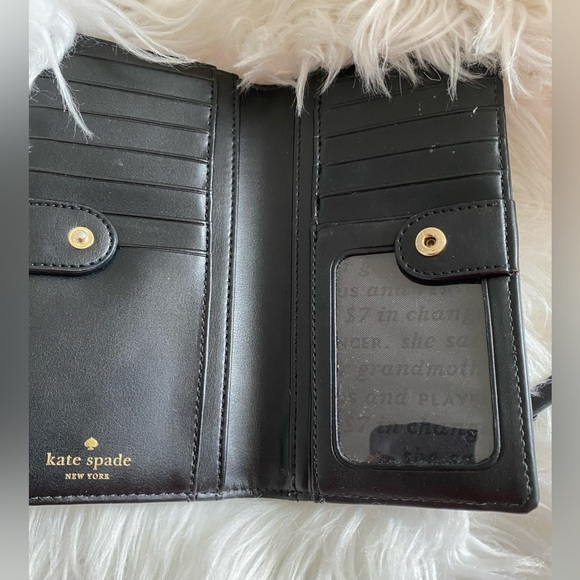 EUC Kate Spade Floral Bifold Wallet - Picture 3 of 8